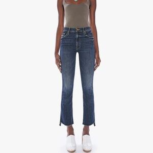 MOTHER The Insider Crop Step‎ Fray In Teaming Up Jeans Size 26 Boot Cut